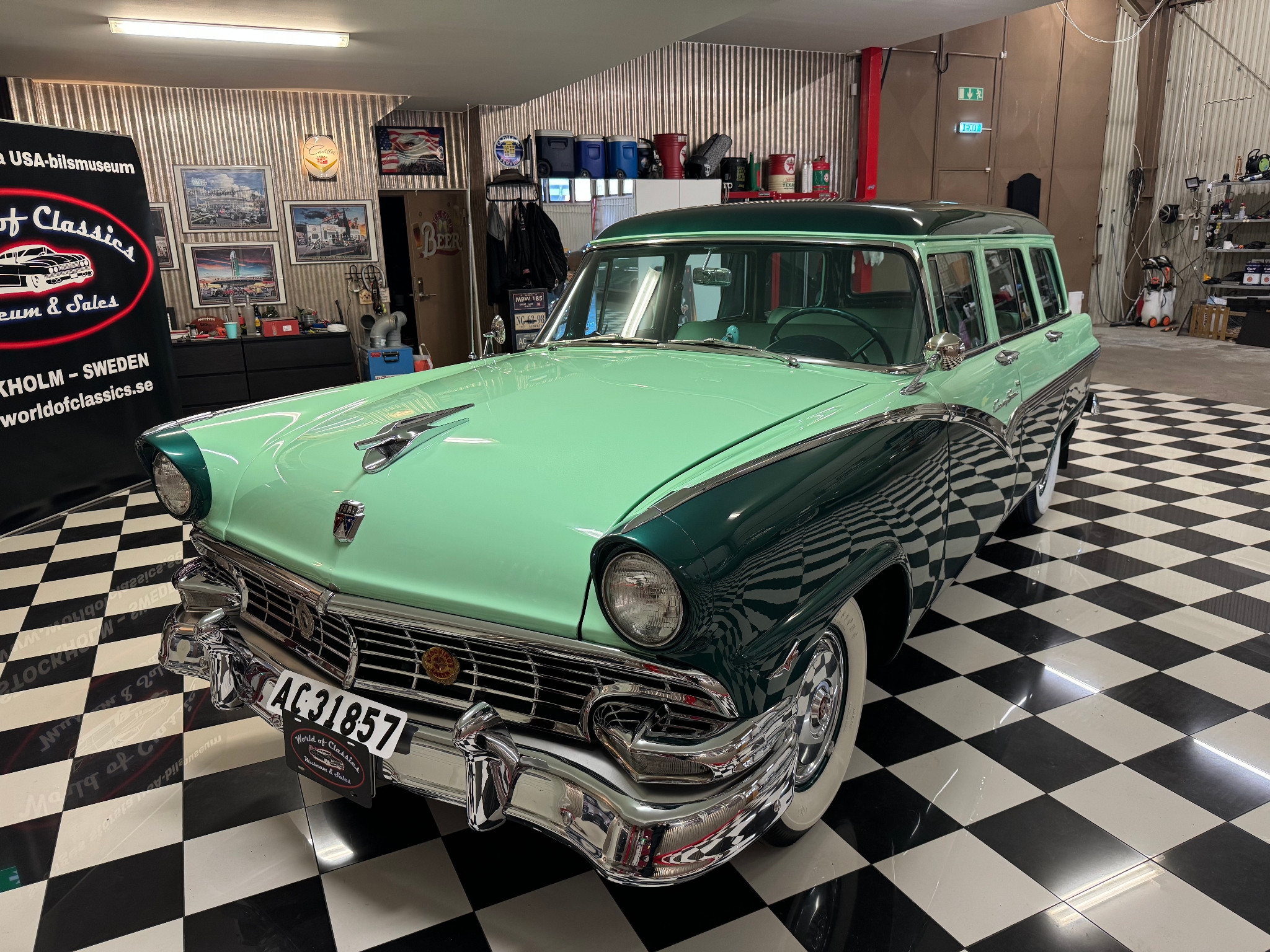Ford Country Sedan Kombi toppskick -56 1956, bild 2/57