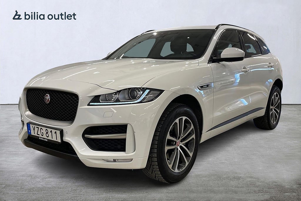 Jaguar F-Pace 20d AWD R-Sport Panorama / Keyless / Elstolar / Skinn