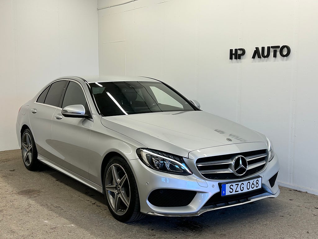 Mercedes-Benz C 220d 4M AMG Värm. Drag Navi Burmester Skinn