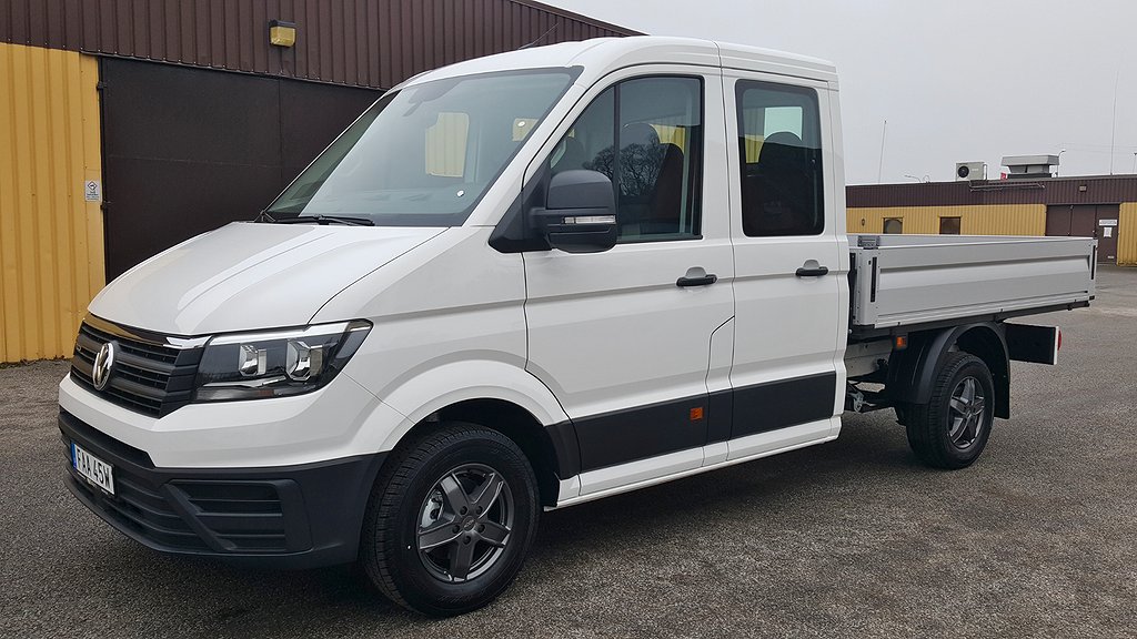 Volkswagen Crafter 2.0TDI 4Motion Dubbelhytt Chassi Flak 7sits