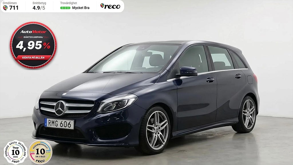 Mercedes-Benz B 200 d AMG 7G 136hk Panorama/Värmare/H&K