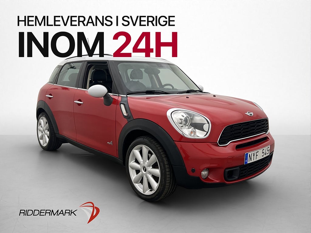 MINI Countryman S ALL4 184hk Chili M&K-Värmare Navi Skinn
