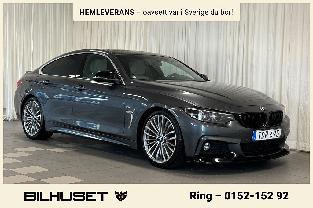 BMW 430I xDrive Gran Coupé M-Sport Taklucka Rattvär Navi Drag 