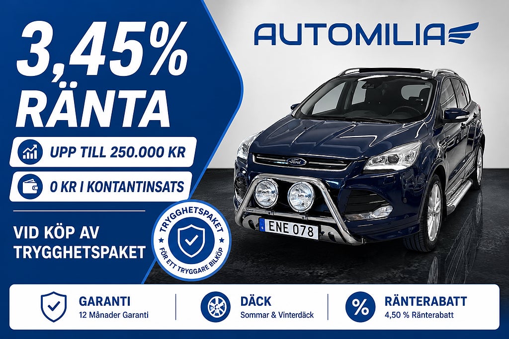 Ford Kuga AWD Titanium X, Panorama, SUPERLÅG RÄNTA - 3,45%