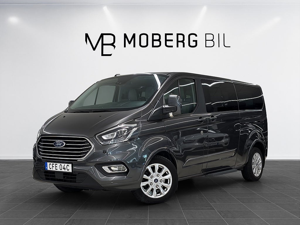 Ford Tourneo Custom 320 130hk Titanium X L2 9-Sits Läder Elstol B-Kamera