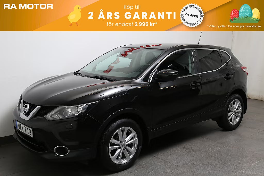 Nissan Qashqai 1,2 DIG-T XTRONIC-CVT Acenta Navi Kamera 1års Garanti 2017