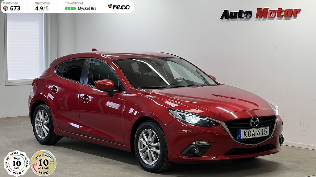 Mazda 3 Sport 2.0 120hk Värmare/Fullservad/Två ägare