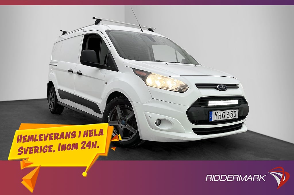 Ford Transit Connect LWB Värmare Dragkrok 3-Sits Kamera Moms