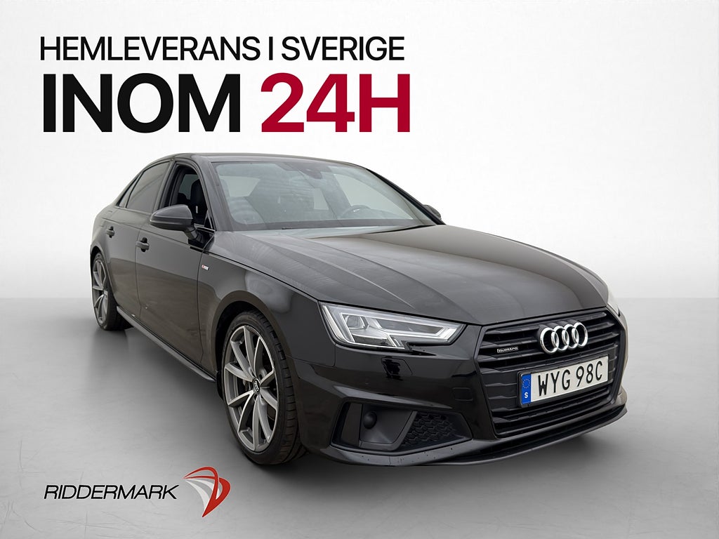 Audi A4 40 TDI Q 190hk S-Line Värmare P-Sensorer Drag