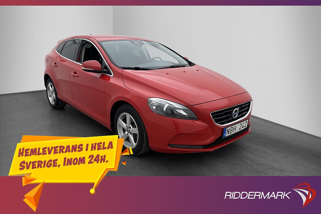 Volvo V40 D3 Momentum Kamera D-Värmare Kamrem-bytt Halvskinn