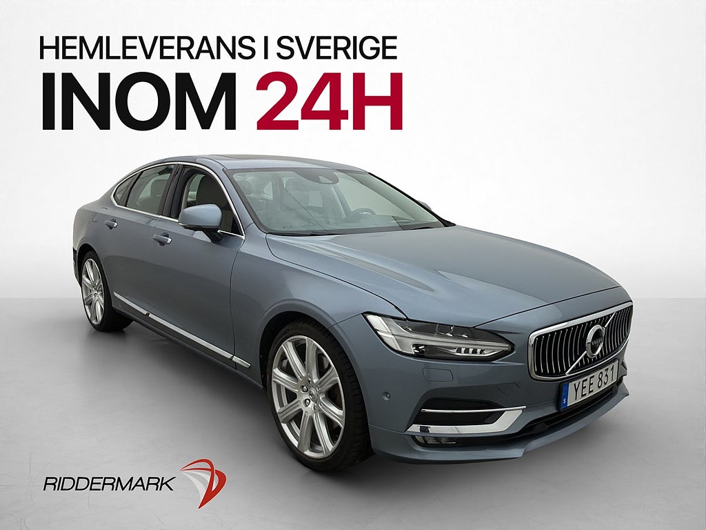 Volvo S90 T6 AWD Inscription Luftfjädring Värmare Pano B&W