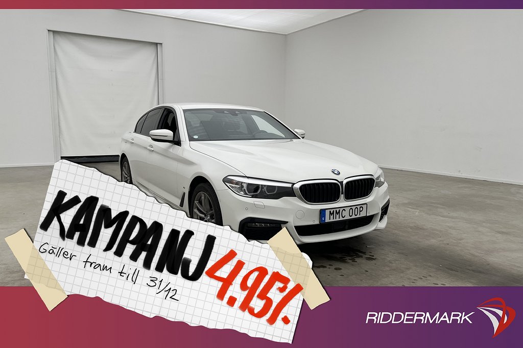 BMW 530 e xDrive Sedan 252hk M Sport HiFi Kame 4,95% Ränta