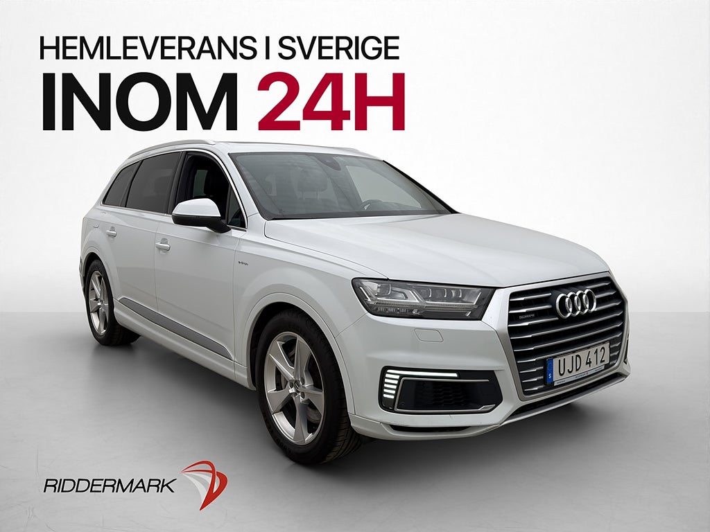 Audi Q7 e-Tron TDI Q 373hk Pano BOSE-Ljud Luftfjädring Drag