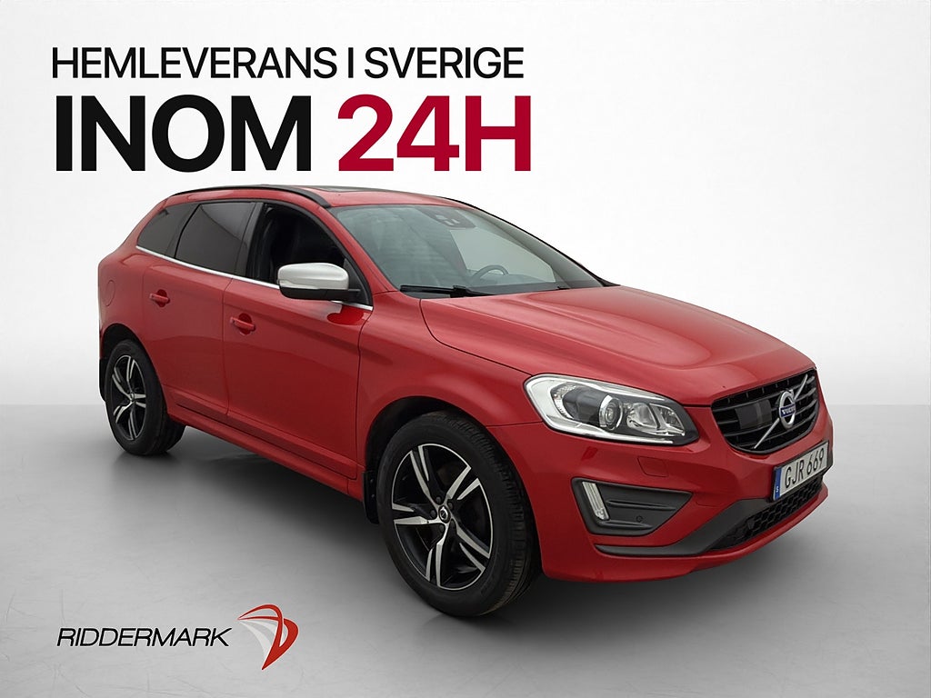 Volvo XC60 D4 AWD R-Design VOC Värm Pano Kamera Skinn Drag
