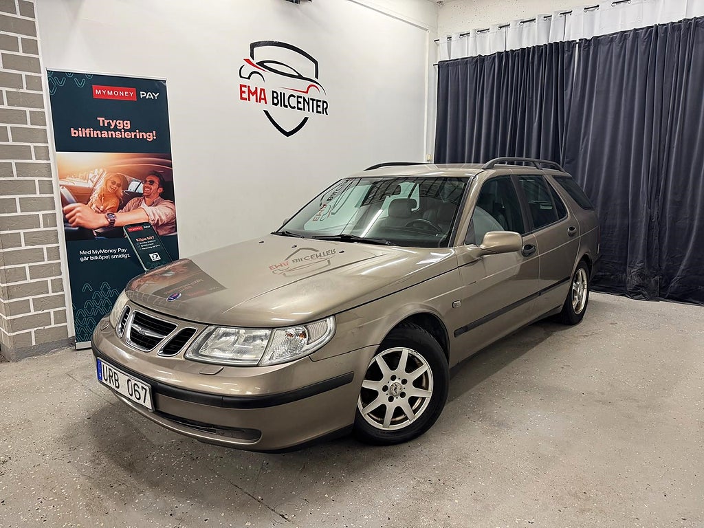 Saab 9-5 SportCombi 2.0 T Linear|besiktad|M+S däck|motorlampa