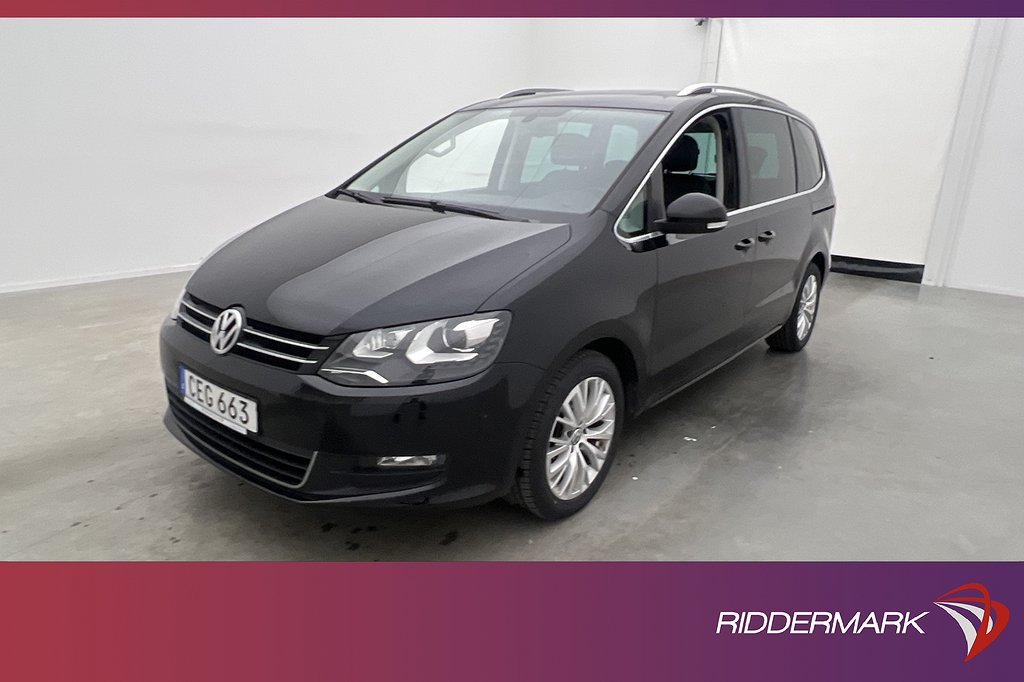 Volkswagen Sharan TDI 140hk Masters En-Bruk 7-Sits Pano Drag