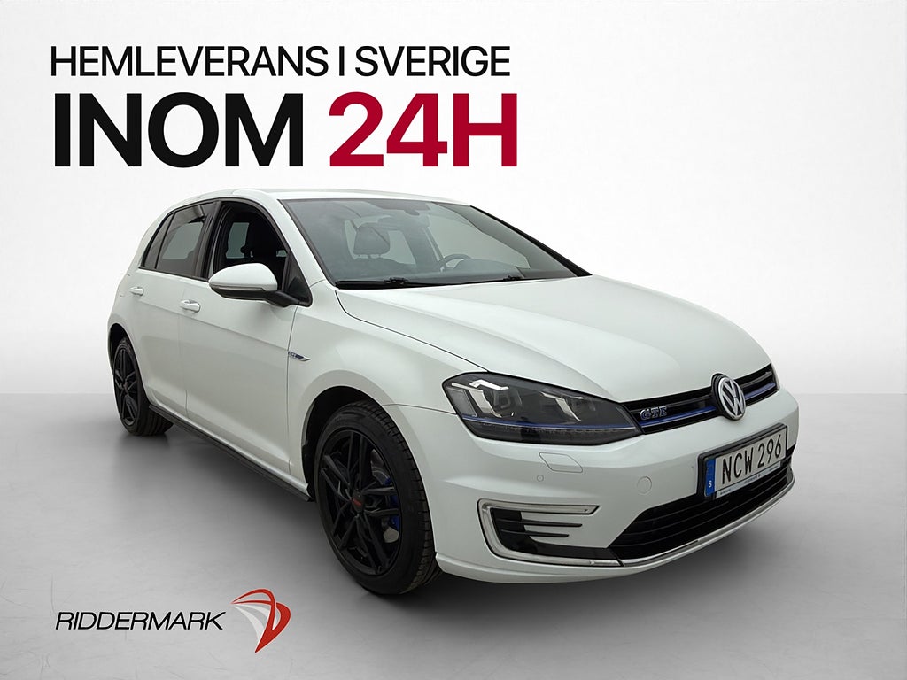 Volkswagen Golf GTE 204hk Värmare Kamera CarPlay Dragkrok