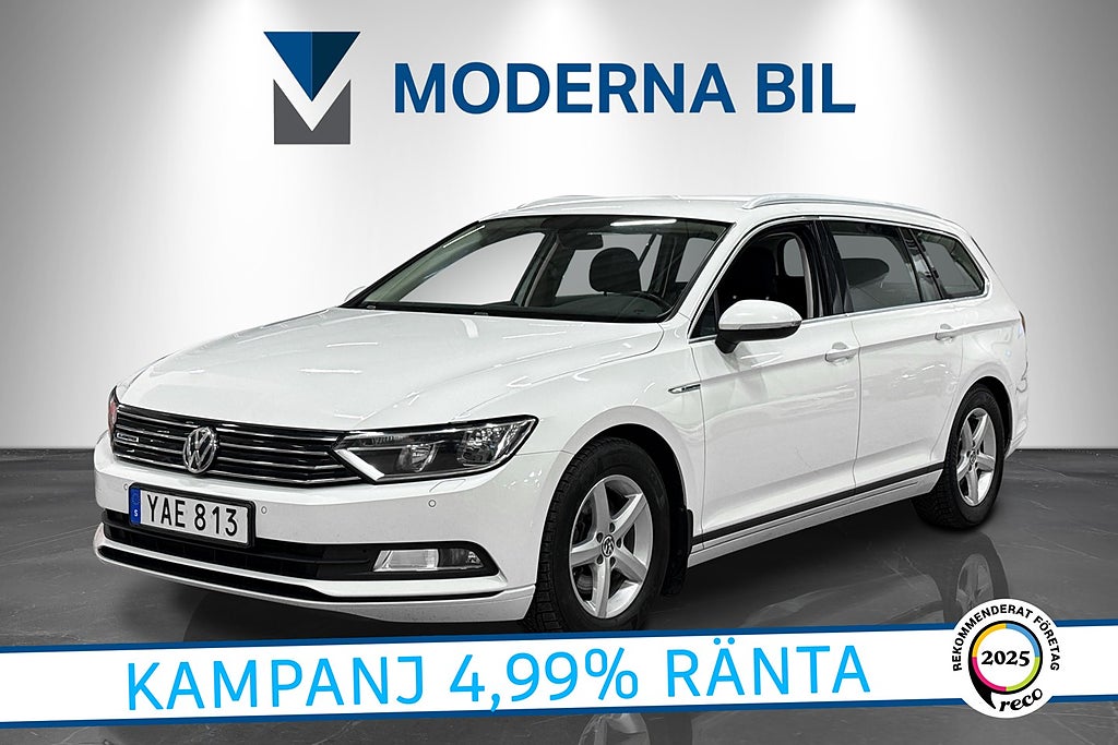 Volkswagen Passat Sportscombi 1.6 TDI Eu6 Dieselvärmare Carplay P-sensor