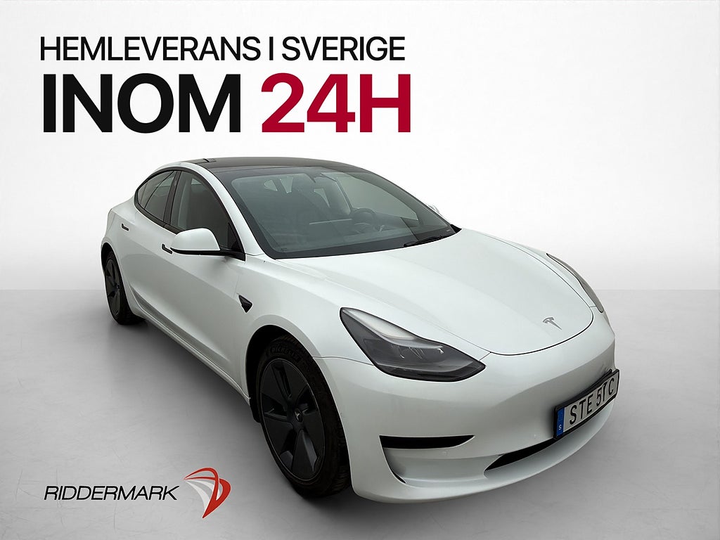 Tesla Model 3 Standard Range Plus Pano Skinn AP Kamera Navi