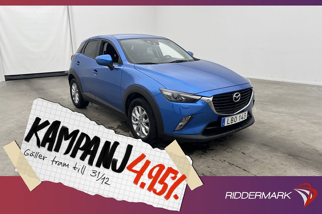 Mazda CX-3 2.0 SKYACTIVE-G 120hk Navi P-sensorer 4,95% Ränta