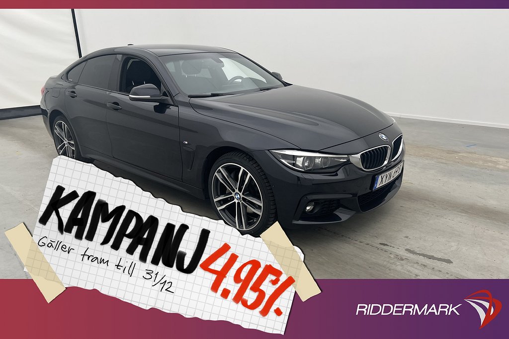 BMW 440 i xDrive Gran Coupé M Sport H/K Navi 19" 4,95% Ränta