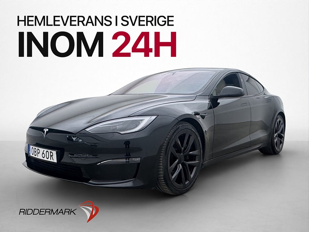 Tesla Model S Long Range AWD 21" Yoke Luftfjädr MOMS