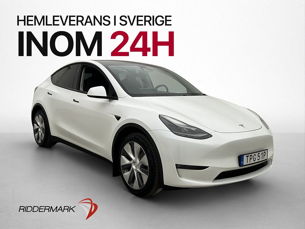 Tesla Model Y Long Range AWD Svensksåld MOMS Dragkrok