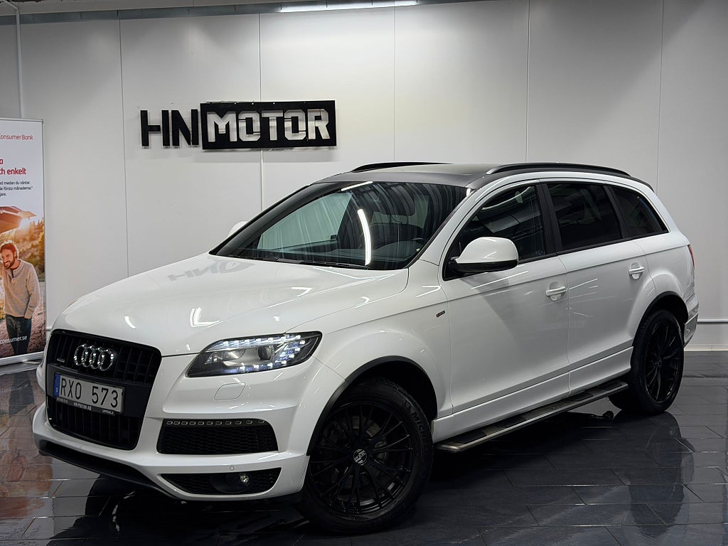 Audi Q7 3.0 TDI Quattro Aut S-Line |PANO|DRAG|7Sits|