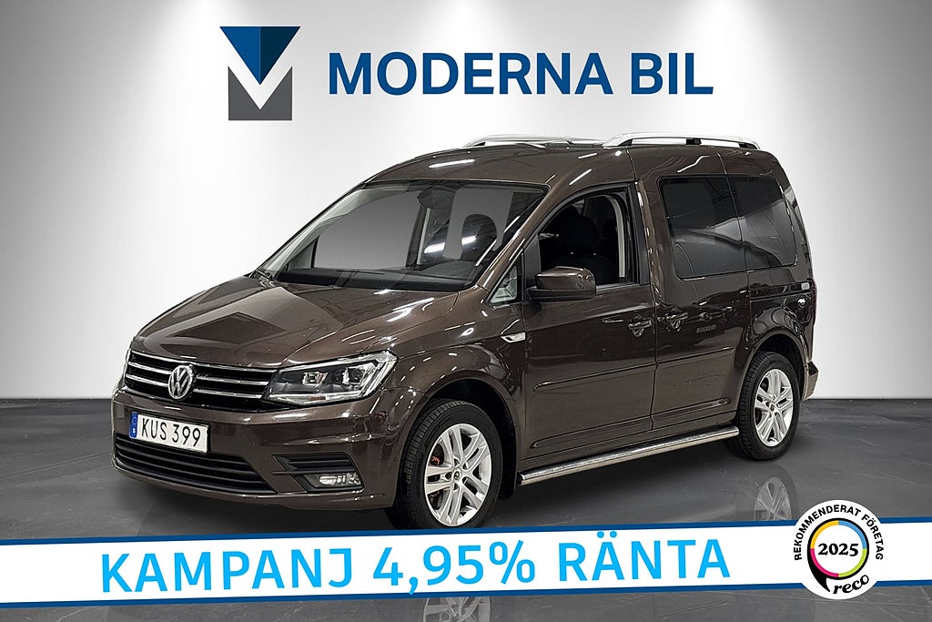 Volkswagen Caddy Life 5-sits 2.0 TDI 150hk Drag D-värm Nybes