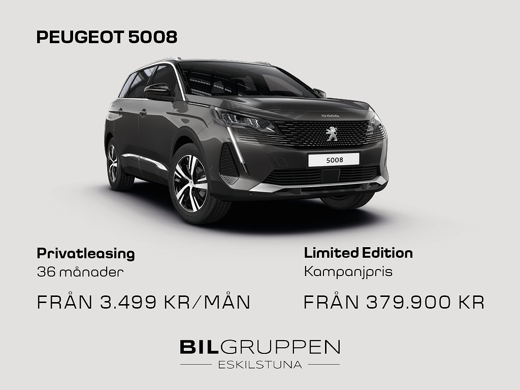 Peugeot 5008 GT PT 130hk Automat. 7-sits!