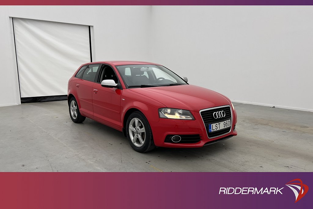 Audi A3 Sportback TDI 140hk S-Line Navi Sensorer Halvskinn