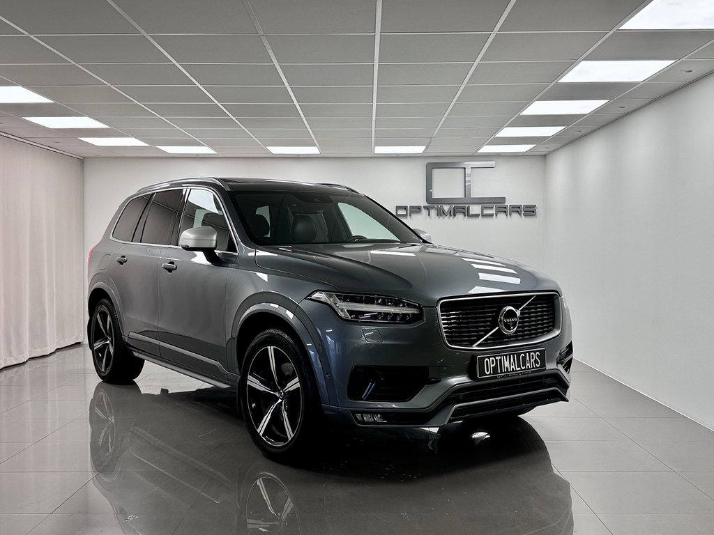 Volvo XC90 D5 AWD R-DESIGN Pano Luftfjädring 7-sits Drag