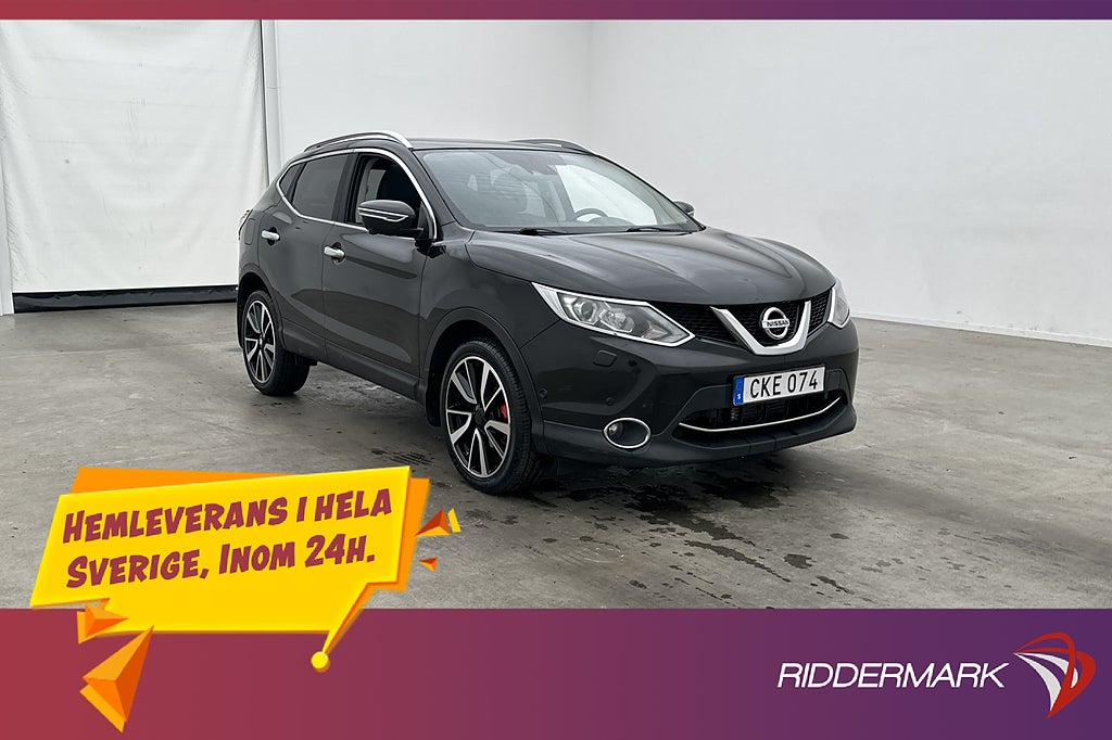 Nissan Qashqai 1.6 dCi 130hk Tekna Pano 360° Navi Halvskinn