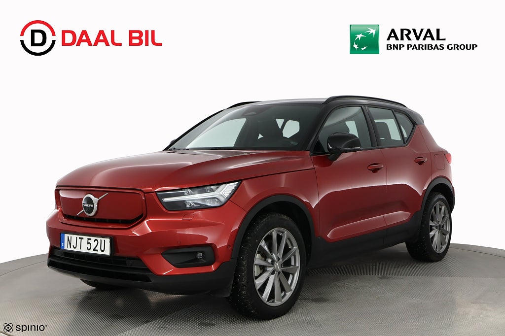 Volvo XC40 P6 RECHARGE 69 kWh 231HK PRO H/K® 360-KAM VÄRMARE NAV