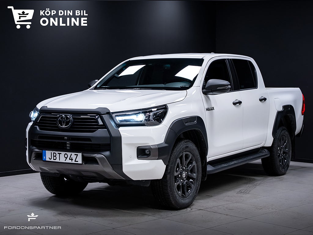 Toyota Hilux Dubbelhytt 2.8 204HK 4WD INVINCIBLE JBL SKINN LEASEBAR 