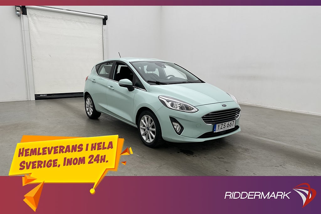 Ford Fiesta 1.0 EcoBoost 100hk Titanium P-Sensorer Rattvärme