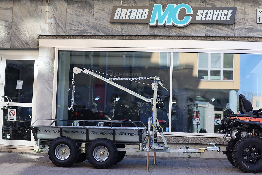 GAR PAKET  Timmervagn m. insatsflak, Vinsch, Sidostöd & Sax