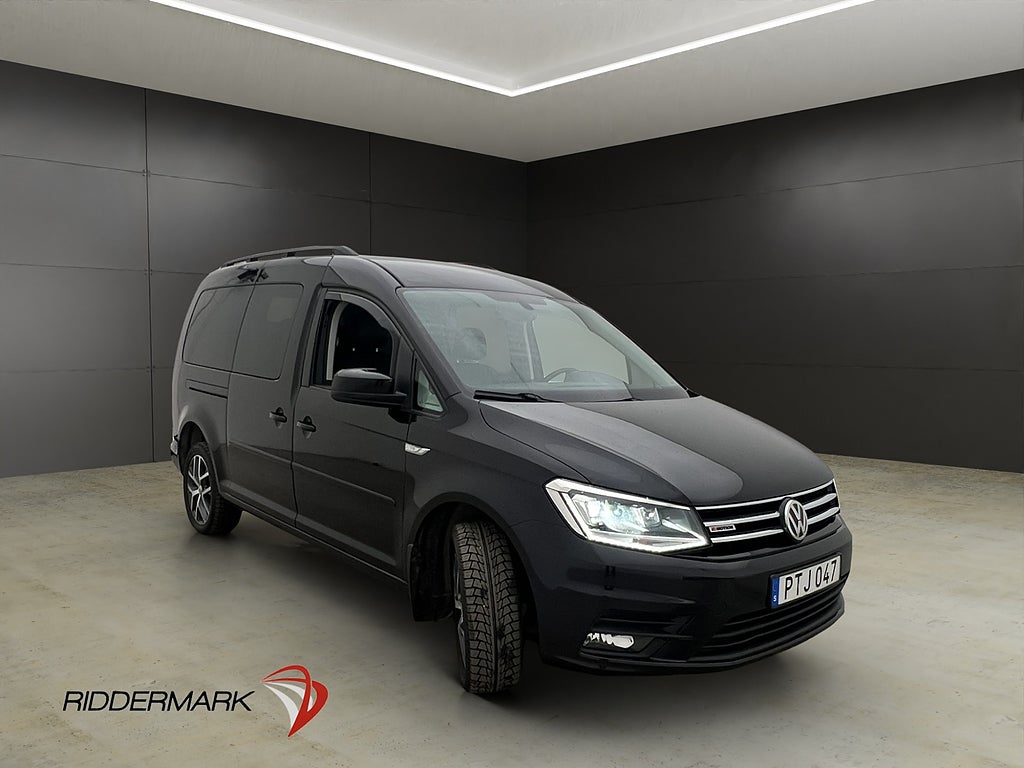 Volkswagen Caddy Maxi Life 4M Värm Skinn Dragkrok PDC 7-Sits