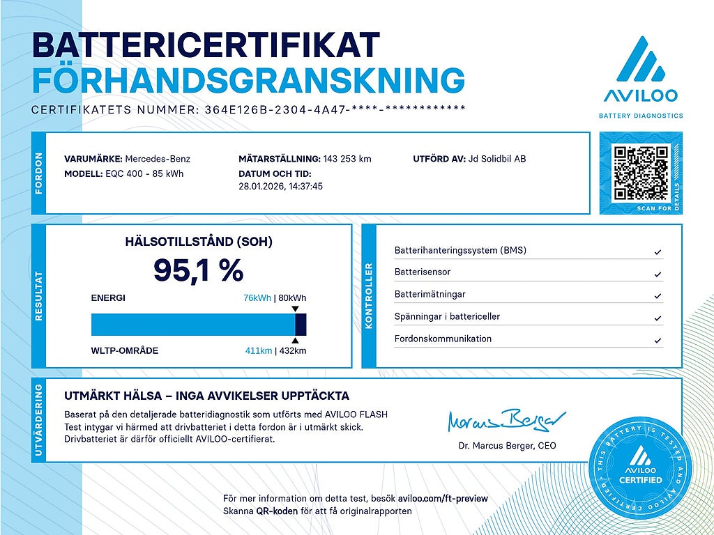 Mercedes-Benz EQC 400 4MATIC SE Edition/Drag/Värmare/Navi