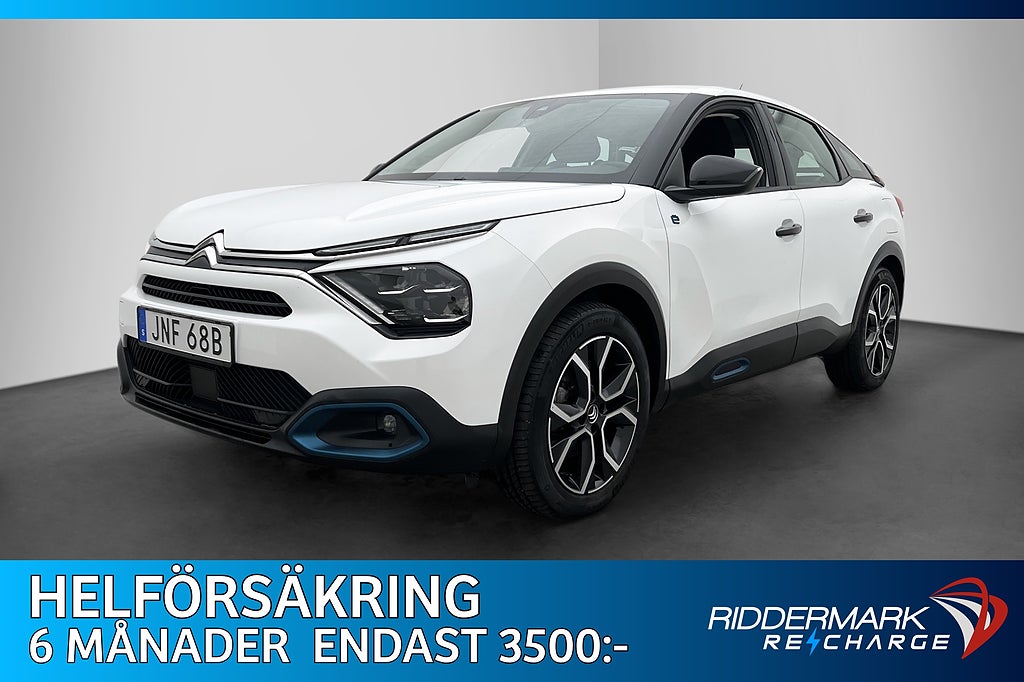 Citroën e-C4 136hk CarPlay Sensorer Lane Assist 360kr Skatt