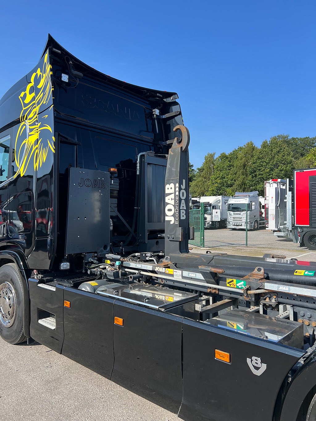 Scania R650 V8 6x4 Tandem Lastväxlare, Kranflak & Liftdumper, Euro 6