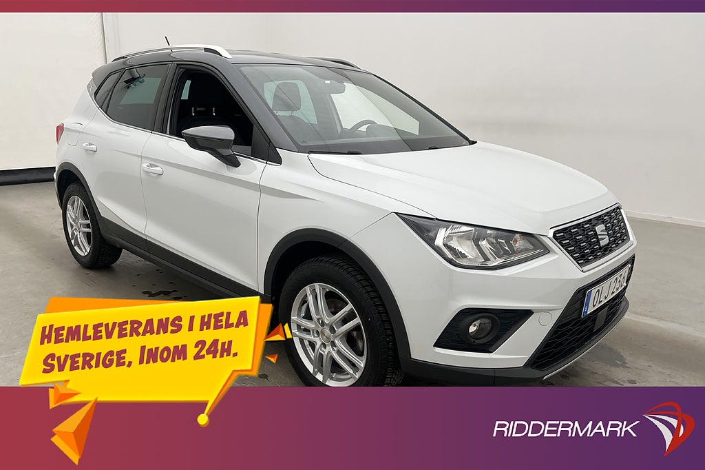 Seat Arona 1.0 TSI 115hk Xcellence CarPlay Sensorer 0,5l/mil