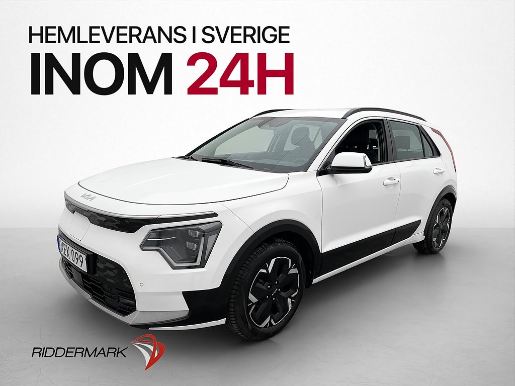 Kia Niro EV Action Kamera Navi CarPlay Halvskinn MOMS