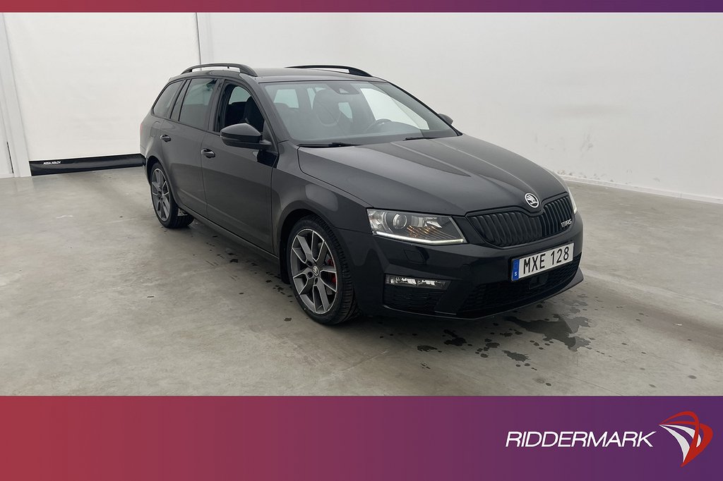 Skoda Octavia RS TDI 4x4 184hk D-Värmare Skinn Sensorer Drag