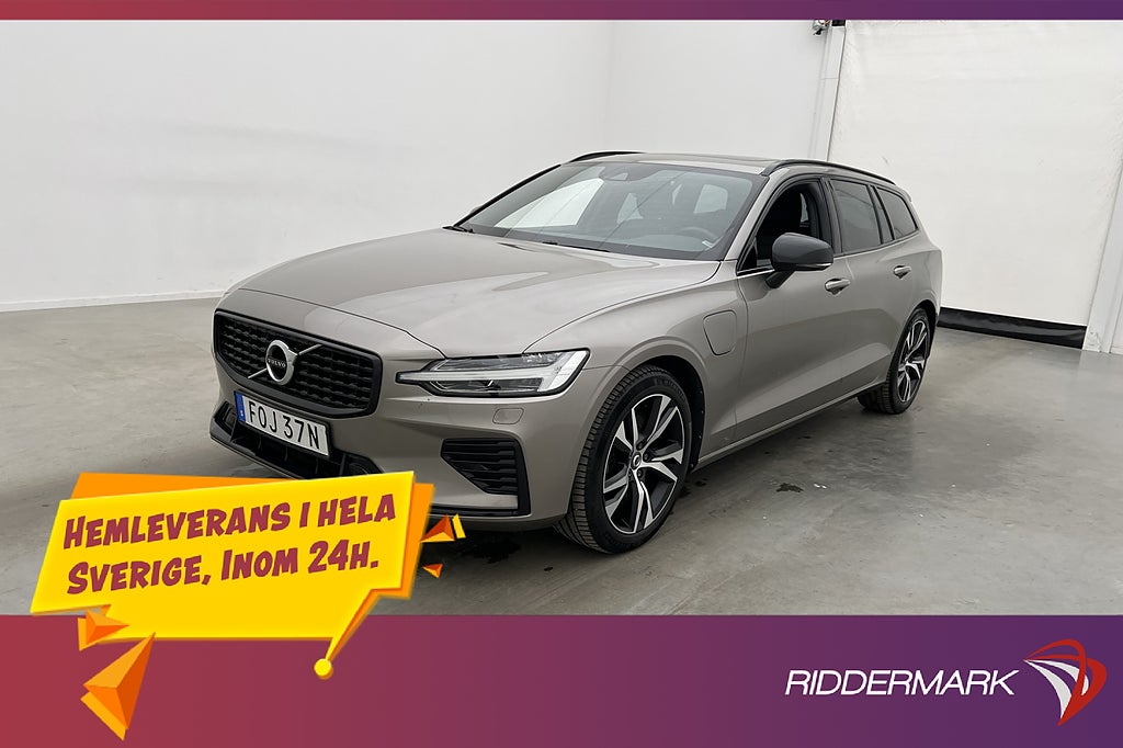 Volvo V60 Recharge T8 AWD R-Design Pano H/K Värmare Dragkrok