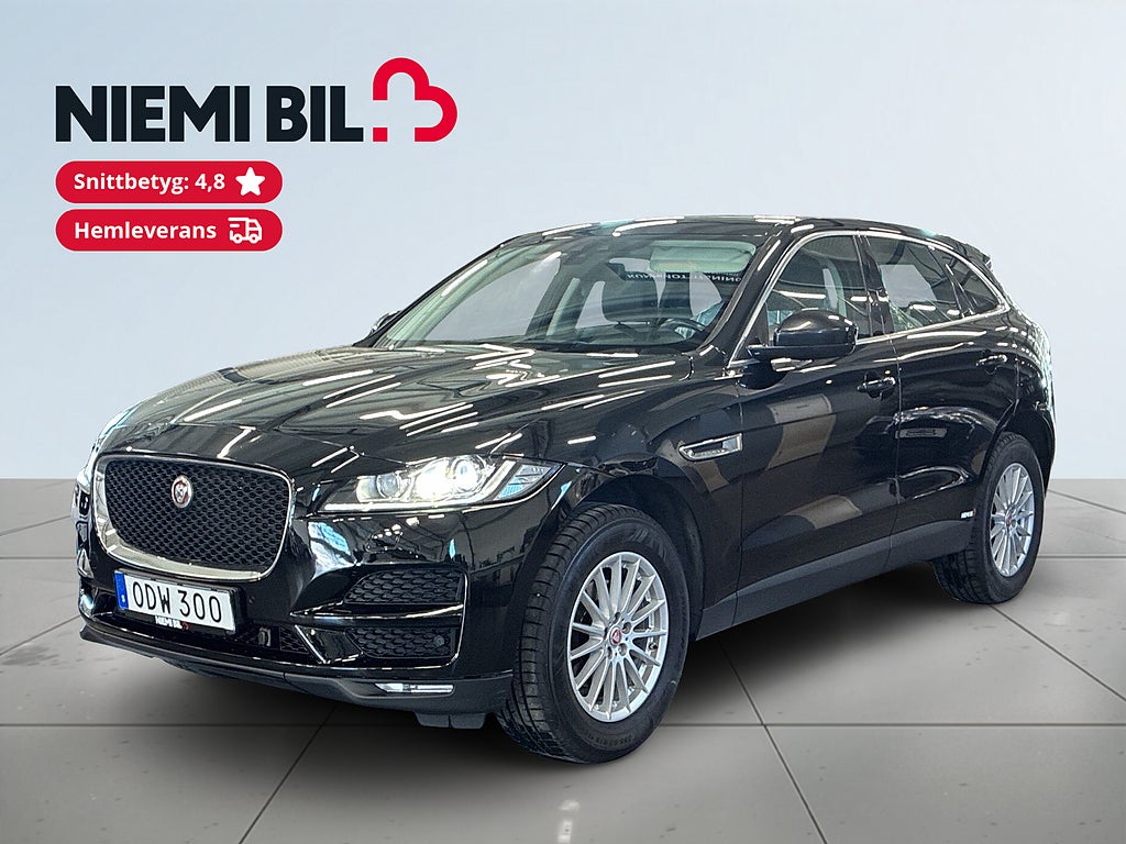 Jaguar F-Pace 20d AWD S&V-hjul/Psens/Skinn/Rattvärm/Växelpaddlar