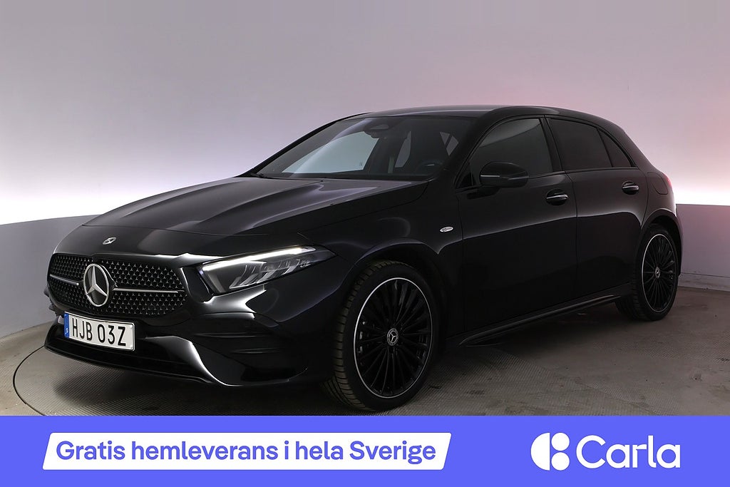 Mercedes-Benz A 250 e AMG Kamera BSM Burmester Rattvärme