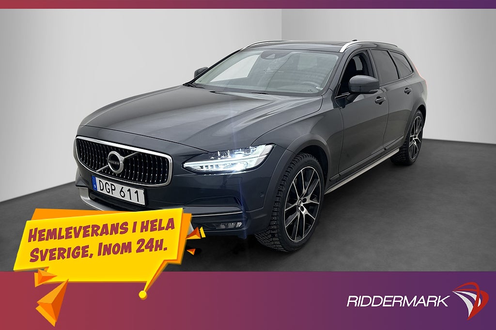 Volvo V90 Cross Country T5 AWD Pro Pano VOC Värm Kamera Drag