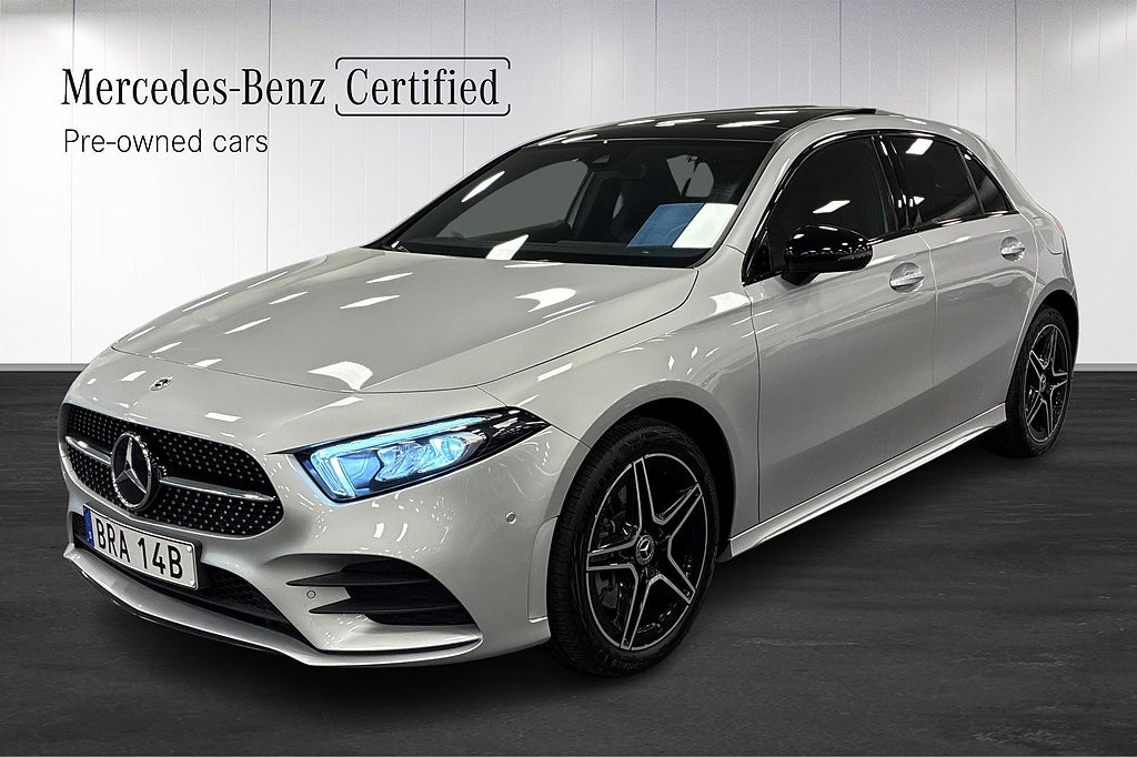 Mercedes-Benz A 250e AMG Panorama Navi Kamera Värmare Panelbelysning