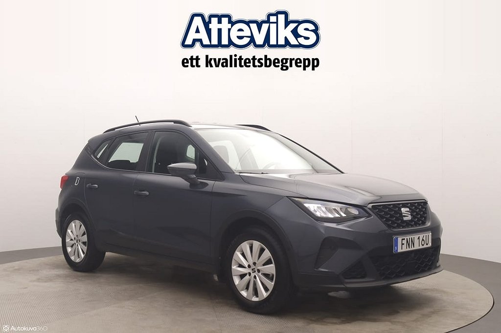 Seat Arona TGI 90hk Adaptiv farthållare/Backkamera/Carplay